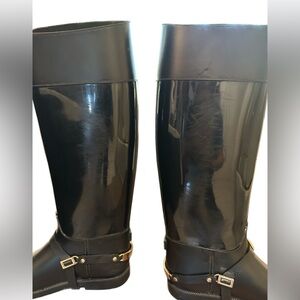 Jimmy Choo Cheshire Equestrian Moto Rain Boots